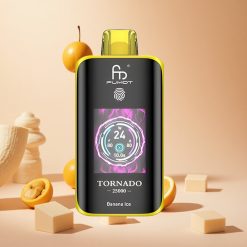 Banána Jég Fumot Tornado 25000 Puffs hungary wholesale HD Kijelzővel és Type-C töltéssel