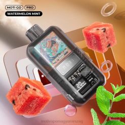 MOTI Go Pro eldobható vape (5%, 12000 fújás) görögdinnye menta BP2P625 Moti Play Vape