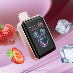 MOTI Triplus 20k eldobható vape (5%, 20000 fújás) eper jég BP2P69 Moti Vape Review